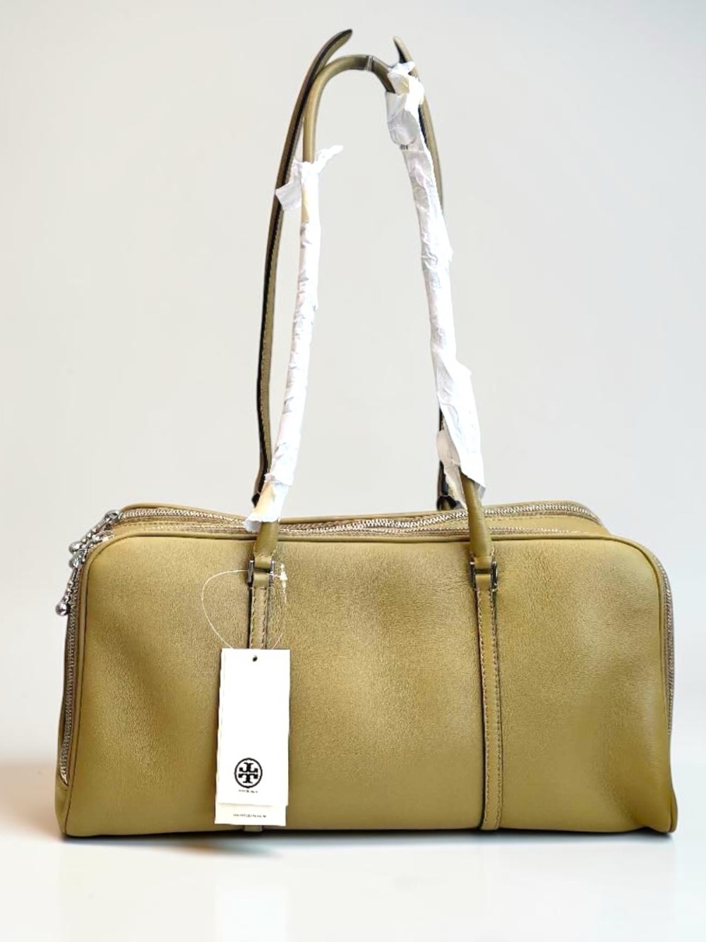 NWT Tory Burch MARSHMALLOW SATCHEL - Picture 5 of 14